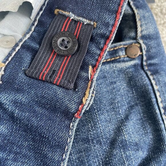Tommy Hilfiger Youth Boys Slim Fit Straight Stretch Jeans Distressed Size 16 NEW - Picture 7 of 15